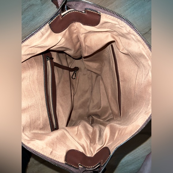 Convertible Back Pack & Shoulder Bag Purse - Brown/Tan - Picture 7 of 8